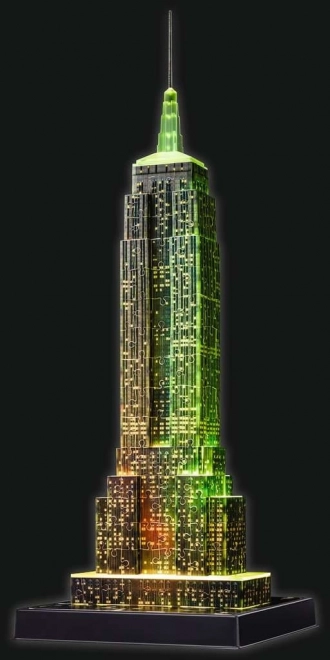 RAVENSBURGER Puzzle 3D Lumineux Édition Nocturne Empire State Building 216 pièces