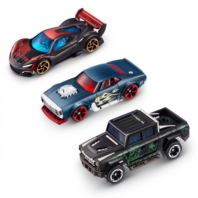 ZURU Metal Machines - Paquet de 3 voitures changeant de couleur