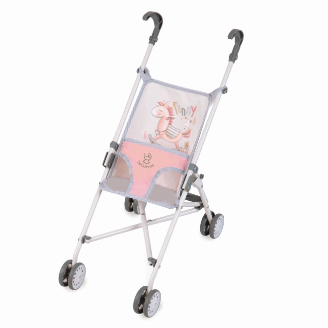 DeCuevas 90086 Poussette pliable pour poupées clubs de golf FUNNY 2023 - 56 cm