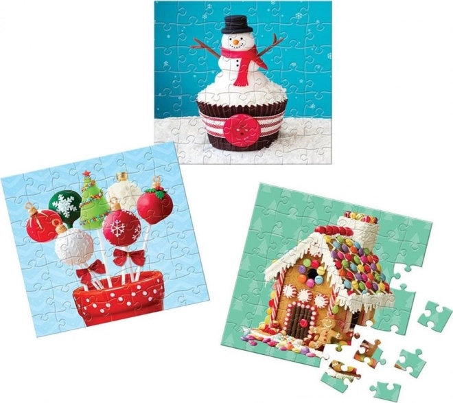 Calendrier de l'Avent avec puzzle Eurographics 24 x 50 pièces – Douceurs de Noël