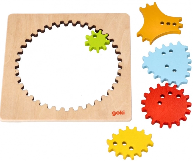 Spirographe en bois Goki