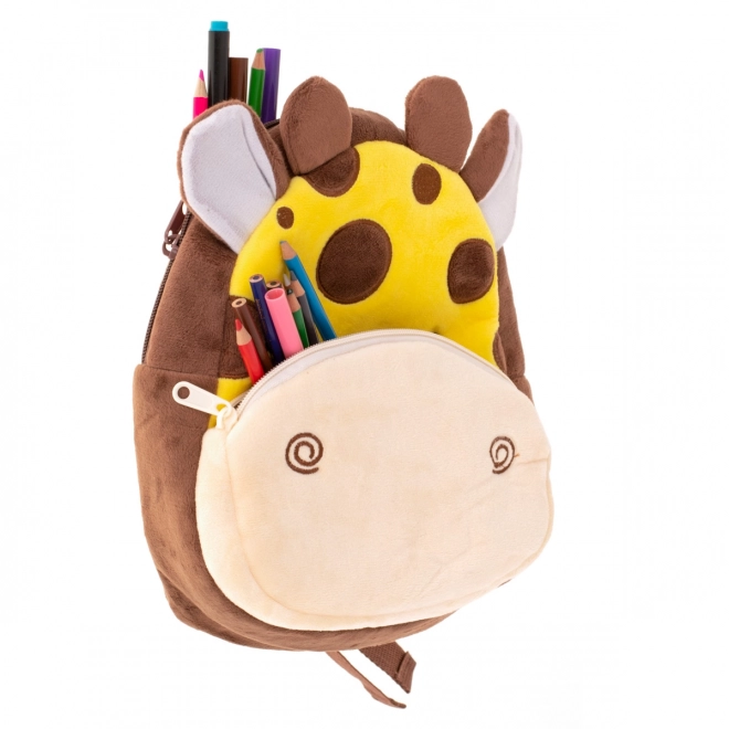 Sac à dos en peluche pour enfants - girafe
