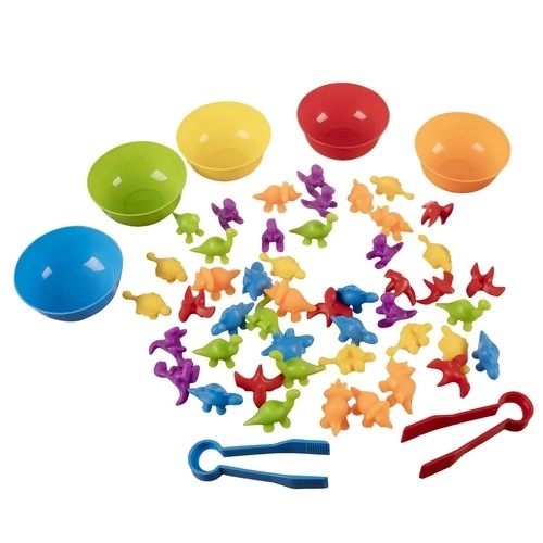 Jeu montessori en bois Apprends à compter – Dinosaures