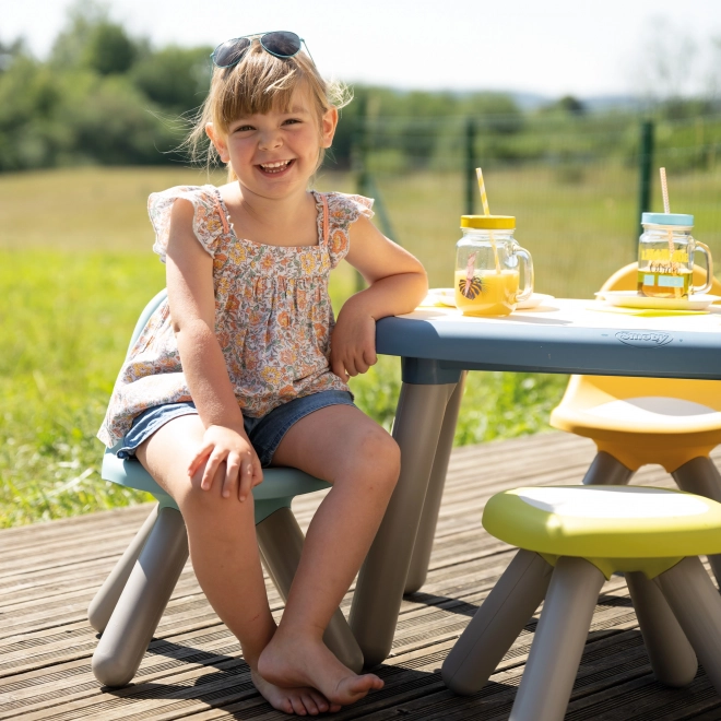 Chaise enfant bleue