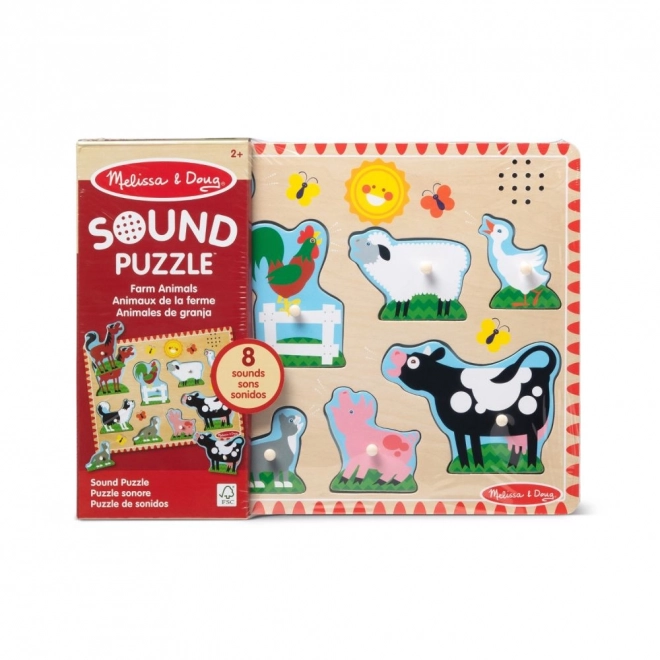 Puzzle sonore - Animaux de la ferme