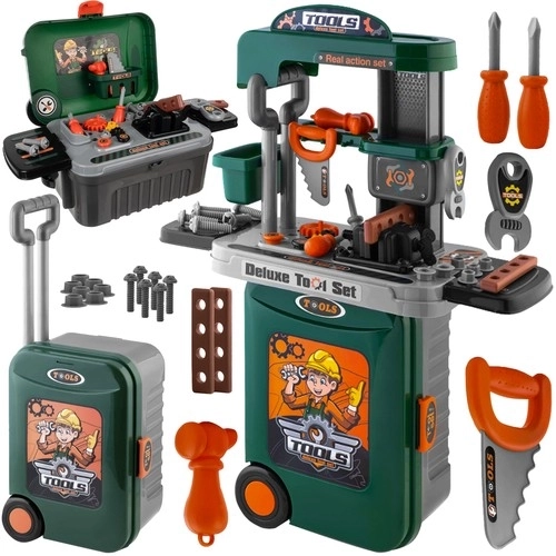 Atelier pour enfants avec outils et valise