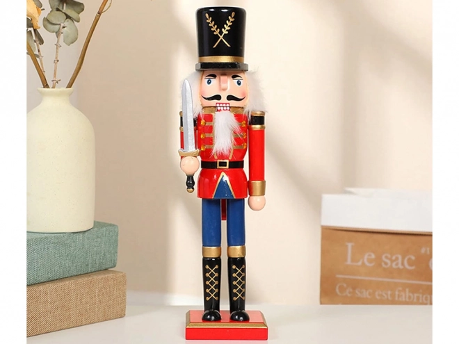 Soldat casse-noisette en bois décoration de Noël