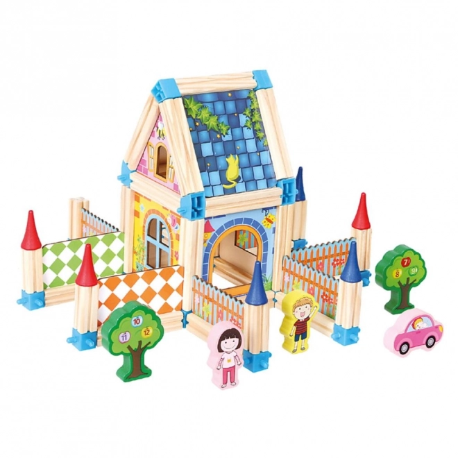 Jeu de construction en bois Bino Château