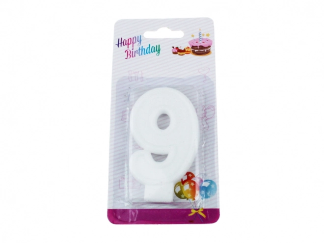 Bougie à gâteau scintillante blanche