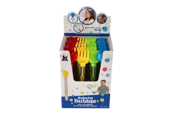 Bublifuk 70ml tube 28cm avec outils pour sable en plastique 4 types
