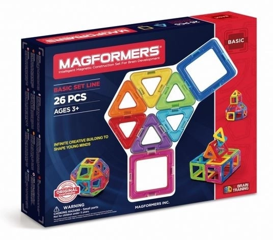 Jeu de construction magnétique ensemble de base 26 éléments