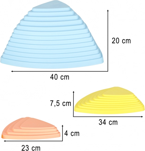 Pierres pastel pour l'équilibre et l'entraînement sensoriel pour enfants