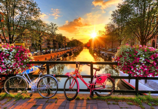 Puzzle en bois Vélo à Amsterdam 2en1