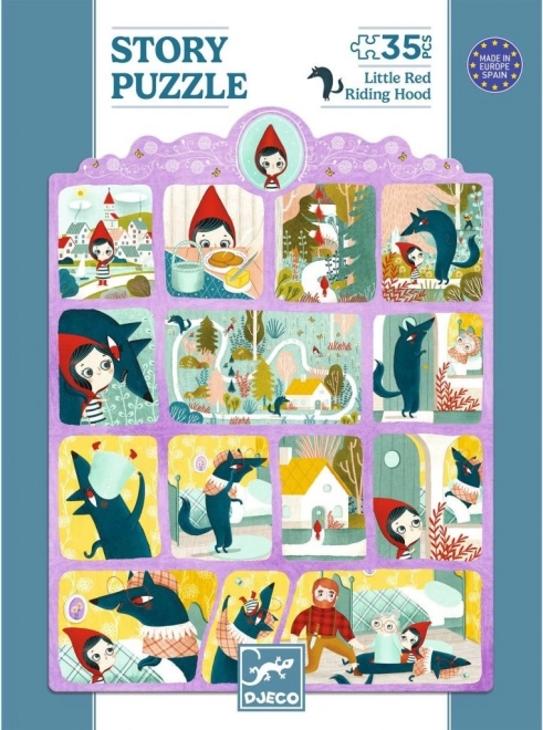 Puzzle avec histoire Le Petit Chaperon Rouge 35 pièces