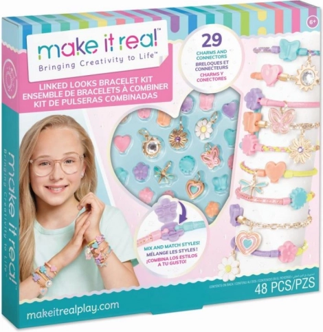 Set créatif pour fabriquer des bracelets Linked Looks MAKE IT REAL