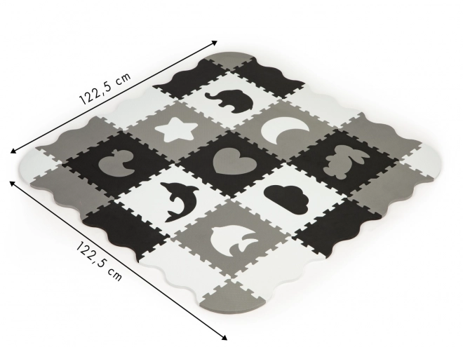 Tapis en mousse ECOTOYS avec clôture et piscine de 25 pièces