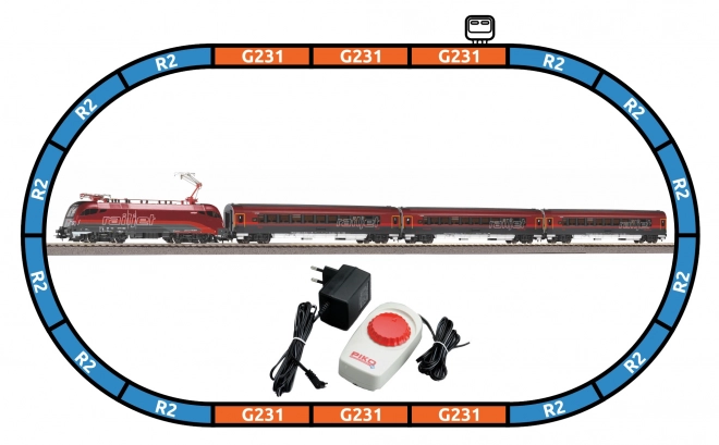 Piko coffret de départ train de voyageurs RAILJET ÖBB Taurus H0