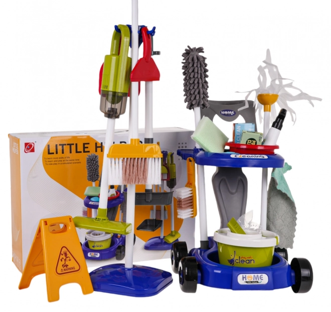 Kit de nettoyage à roulettes XXL 3-en-1 + accessoires