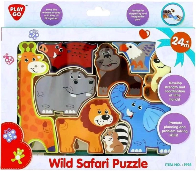 Puzzle safari sauvage