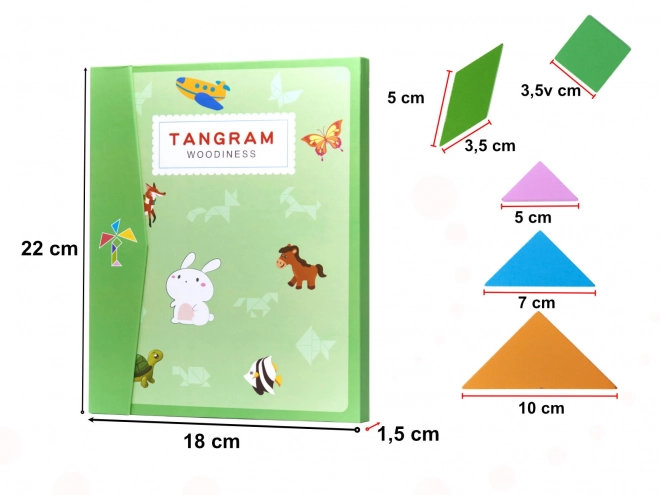 Puzzle magnétique 3D blocs tangram