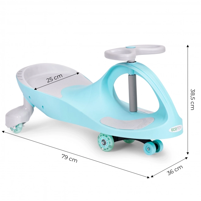 Voiture pour enfants avec roues lumineuses bleue Ecotoys