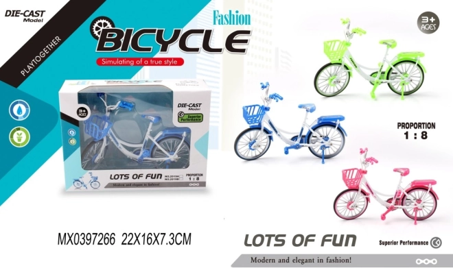 Modèle de vélo 1:8 Fashion
