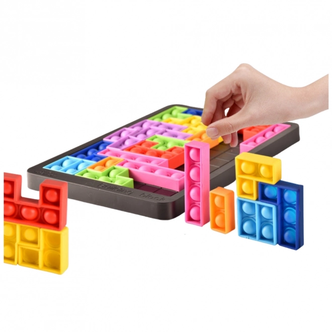 Jouet Sensoriel Tetris Pop-It Puzzle 3en1