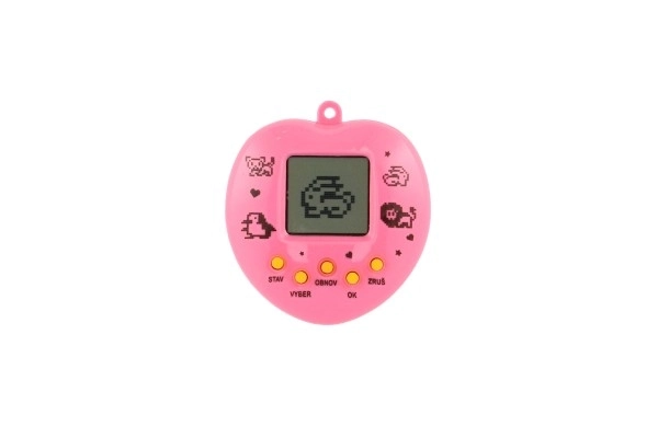 Pendentif électronique pour animaux avec cordelette en plastique 5x6cm avec piles mélange de couleurs 10,5x15x2cm