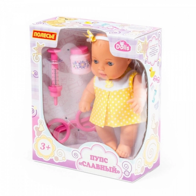 Bébé malade avec accessoires