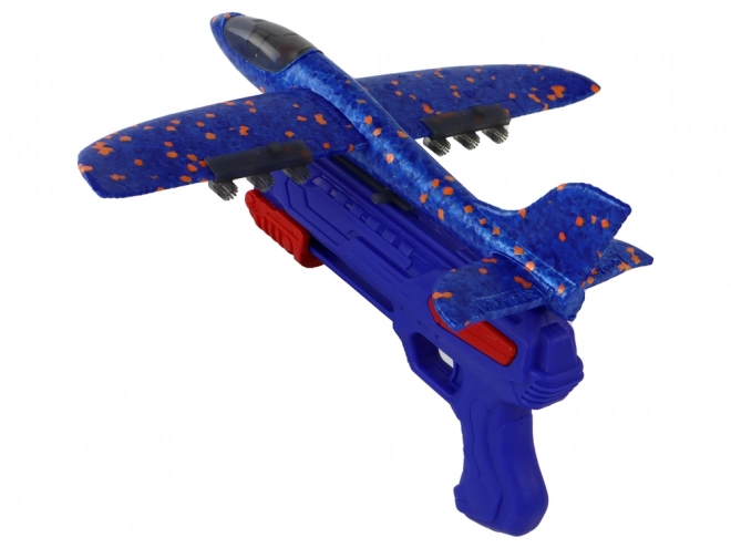 Pistolet à bulles de savon Aeroplane Blue