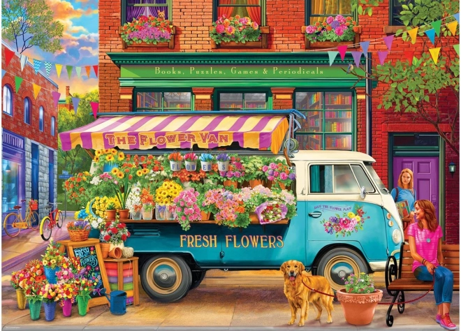 Puzzle EUROGRAPHICS Fourgonnette fleurie 1000 pièces