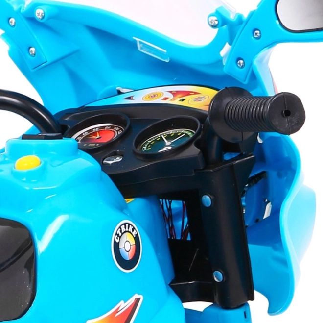 Tricycle BJX-088 moto électrique + sons + lumières – Bleu