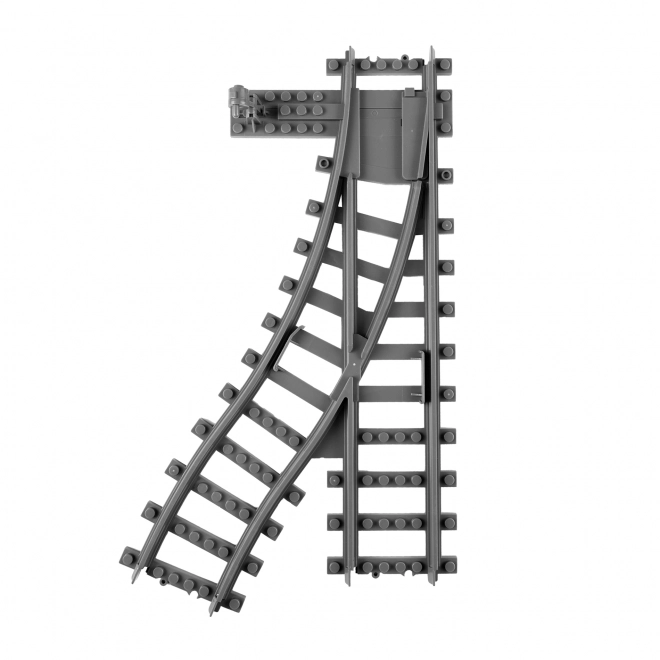 Jeu de construction BLOXO rails pour trains et tram RAPPA - aiguillage 2 pièces