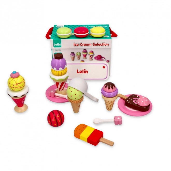 Ensemble de glaces en bois - 25 glaces