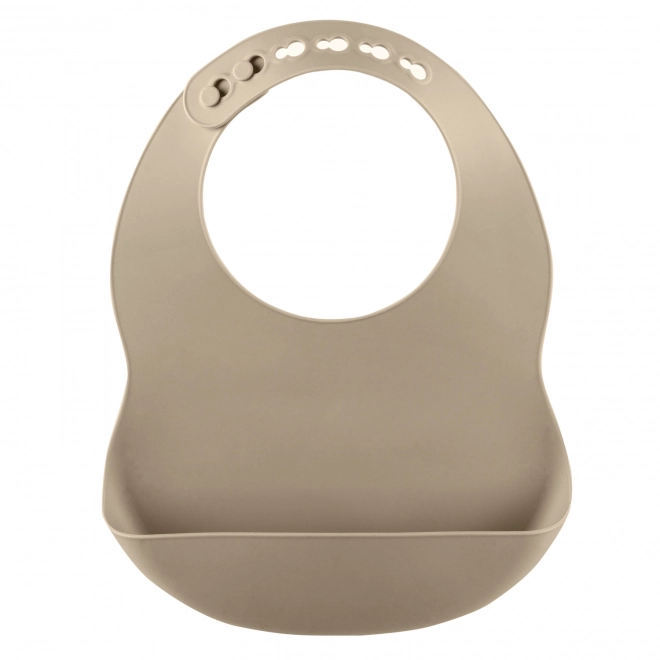 Bavoir en silicone, Sable Beige