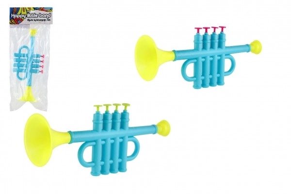 Trubka/Trumpeta plastique 25cm 2 couleurs dans un sachet
