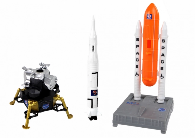 Ensemble de figurines spatiales Vaisseau spatial 8 pièces