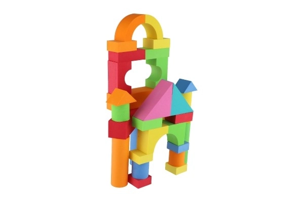 Jeu de construction en mousse colorée pour enfants