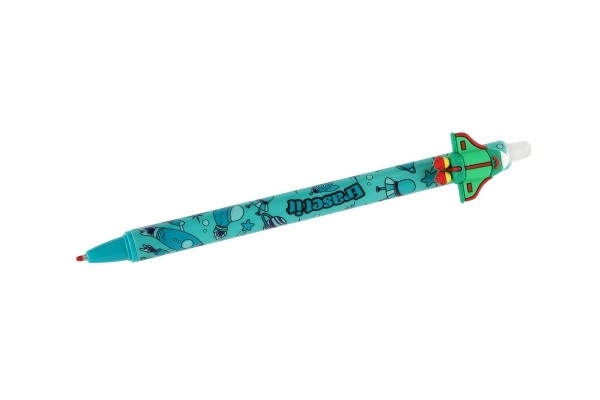 Stylo/bille effaçable véhicule 0,5 plastique bleu 6 couleurs