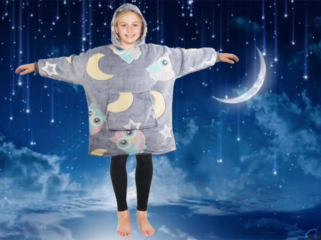 Sweat à capuche pour enfant chaud et lumineux