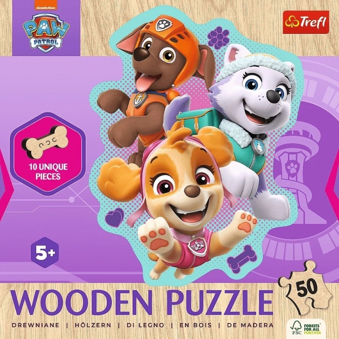 Puzzle en bois Pat' Patrouille 50 pièces