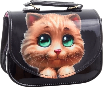 Sac à bandoulière avec motif de chat