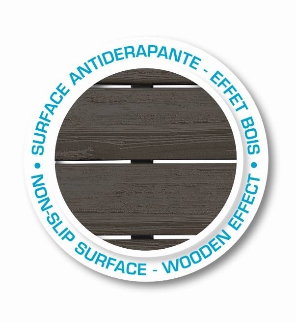 Revêtement de sol sous abri de jardin - 6 pièces