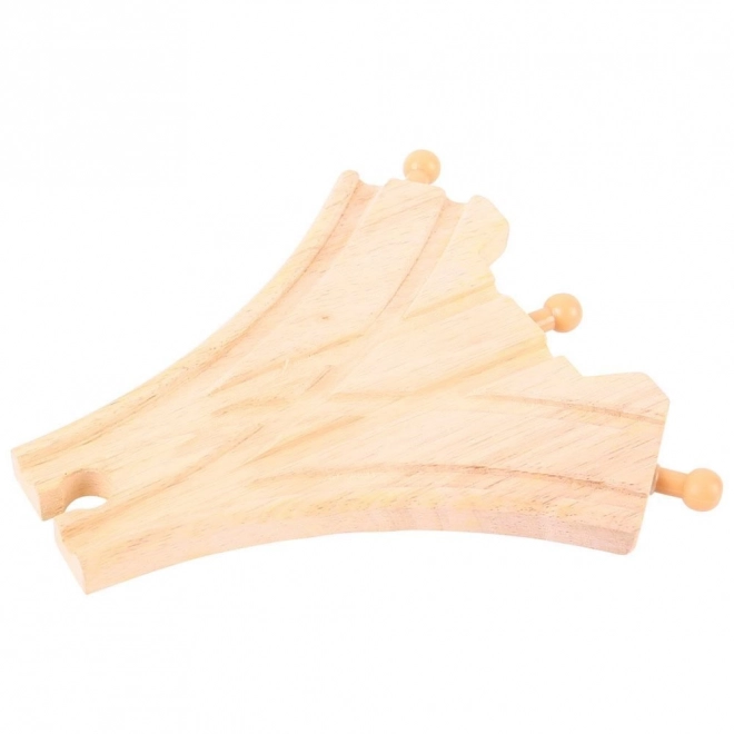Bigjigs Rail Aiguillage en Y en bois 2 pcs