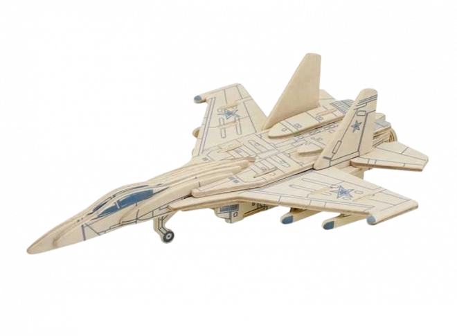 RoboTime Puzzle en bois chasseur russe SU27