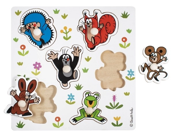 Puzzle à encastrer en bois Detoa Krteček petit