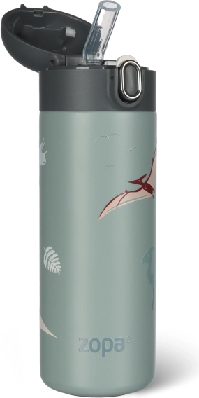 Thermos pour boissons avec paille 400 ml, Dino