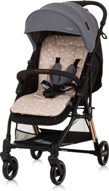 CHIPOLINO Assise douce pour poussette – Étoiles beiges