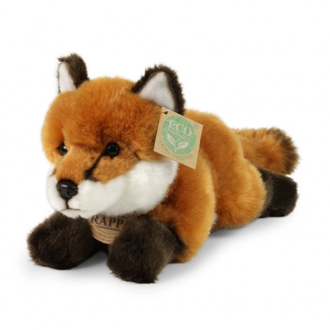 Renard en peluche allongé 23 cm éco-responsable