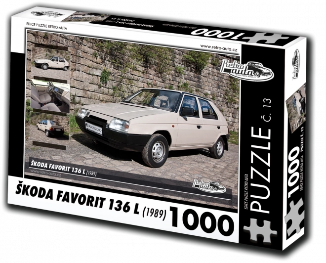 Puzzle RETRO-AUTA Škoda Favorit 136 L 1000 pièces